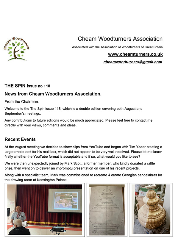 September 2024 – Cheam Woodturners Association